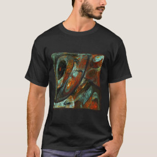 Abstracte kunst met tijdsverdeling t-shirt