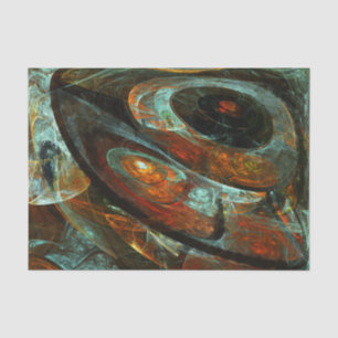 Abstracte kunst met tijdsverdeling tissuepapier
