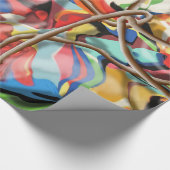 abstracte kunst met touw cadeaupapier (Hoek)