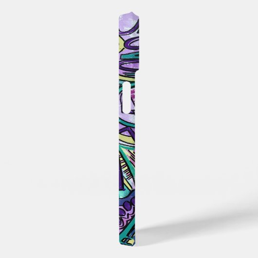 Abstracte kunst met vrije wil Case-Mate iPhone case (Achterkant / Rechts)
