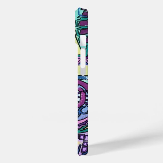 Abstracte kunst met vrije wil Case-Mate iPhone case (Achterkant / Links)