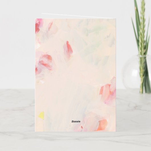 Abstracte kunst Moederdag houdt van je moeder Folie Wenskaart (Achterkant)