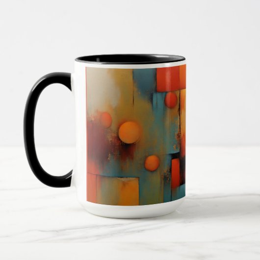 Abstracte kunst mok (Links)