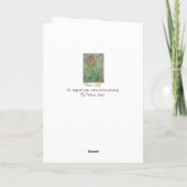 abstracte kunst multikleurige groene poserende dam kaart (Achterkant)