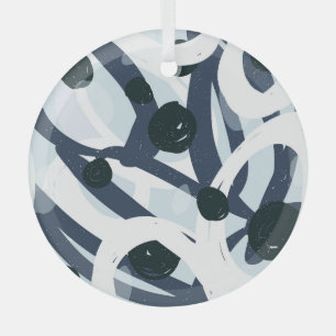 Abstracte kunst: naadloze schilderillustratie glas ornament