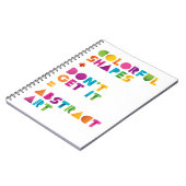 Abstracte kunst notitieboek (Linkerzijde)