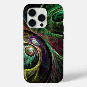 Abstracte kunst oogmerk iPhone 15 pro case