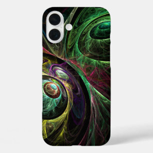 Abstracte kunst oogmerk iPhone 16 plus hoesje