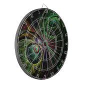 Abstracte kunst oogmerk dartbord (Voorkant Links)
