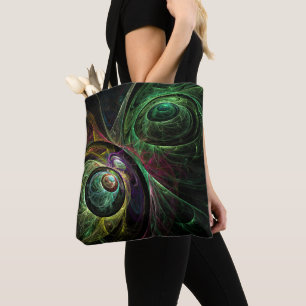 Abstracte kunst oogmerk draagtas