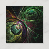 Abstracte kunst oogmerk informatiekaartje (Voorkant)