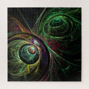 Abstracte kunst oogmerk legpuzzel