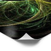 Abstracte kunst oogmerk perfect poster (Hoek)