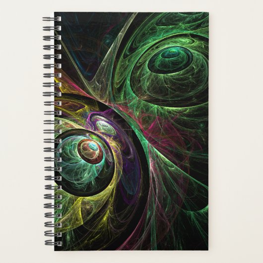 Abstracte kunst oogmerk planner (Voorkant)