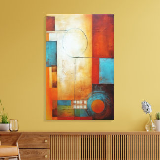 Abstracte kunst op canvas afdruk