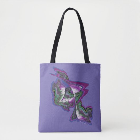 Abstracte kunst op een draagtas (Voorkant)