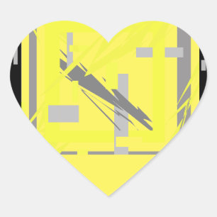 Abstracte Kunst over Energie en Kracht Hart Sticker