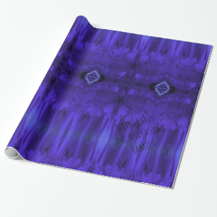 Abstracte kunst Paarse verf Cadeaupapier