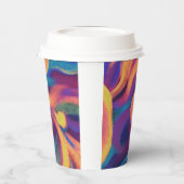 Abstracte kunst papieren bekers (Links)