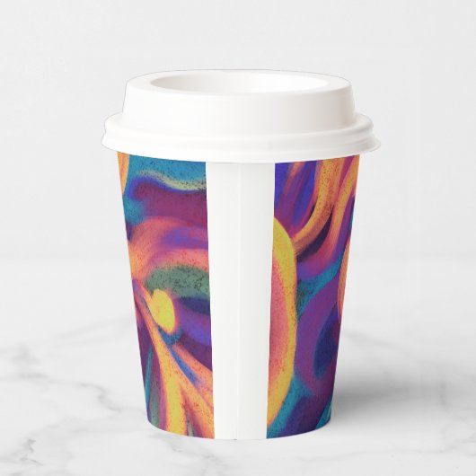 Abstracte kunst papieren bekers (Rechts)