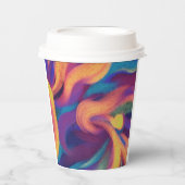 Abstracte kunst papieren bekers (Voorkant)