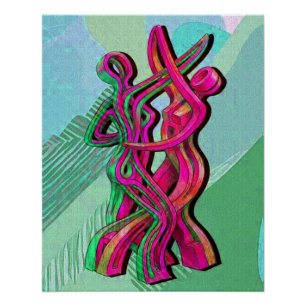 abstracte kunst perfect poster