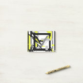 Abstracte kunst post-it® notes (Op bureau)