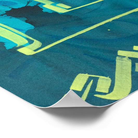 Abstracte kunst poster (Hoek)