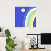 abstracte kunst poster (Thuiskantoor)