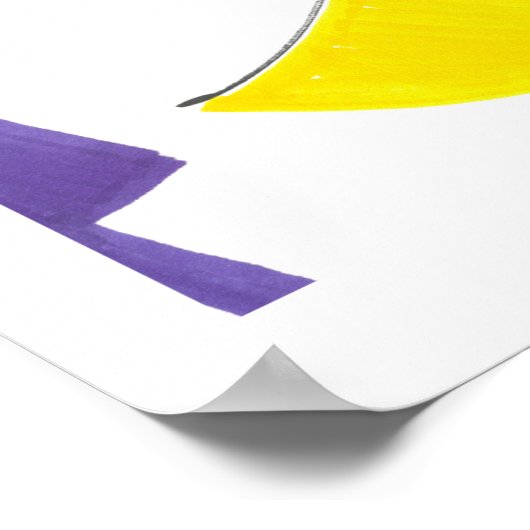 Abstracte kunst poster (Hoek)