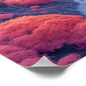 Abstracte kunst Poster met intrigerende Lar Afbeel (Hoek)