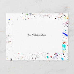 Abstracte Kunst Rand Fotograaf Sjabloon Op Maat Briefkaart