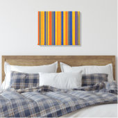 Abstracte kunst | Retrostrips 2 Canvas Afdruk (Insitu (Slaapkamer))