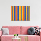 Abstracte kunst | Retrostrips 2 Canvas Afdruk (Insitu (Woonkamer))