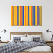 Abstracte kunst | Retrostrips 2 Canvas Afdruk (Insitu (Slaapkamer))