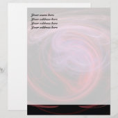 Abstracte Kunst Rode Golf Briefhoofd Sjabloon (Voorkant / Achterkant)