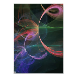 Abstracte Kunst Ruimte Foto Afdruk
