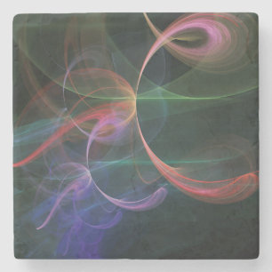 Abstracte Kunst Ruimte Stenen Onderzetter