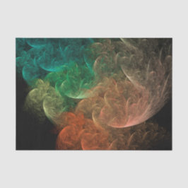 Abstracte Kunst Ruimte Vogel Tissuepapier