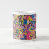abstracte kunst "Samba" Jumbo Mok (Voorkant)