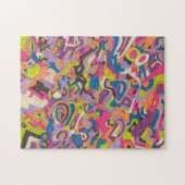 abstracte kunst "Samba" Legpuzzel (Horizontaal)