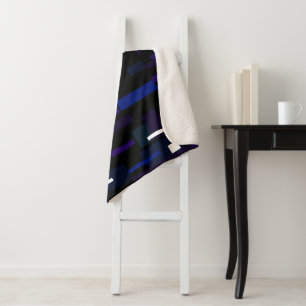 Abstracte kunst schilderen een van een soort dunne sherpa deken