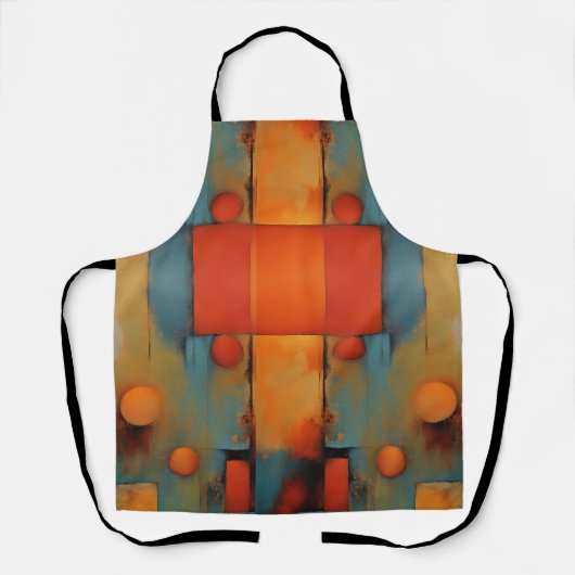 Abstracte kunst schort (Voorkant)