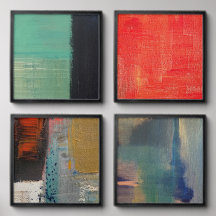 Abstracte Kunst Set van Vier