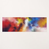 Abstracte kunst Sjabloon Rood Oranje Geel Blauw Yogamat (Voorkant (horizontaal))