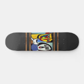 Abstracte Kunst Skateboard (Horizontaal)