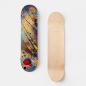 Abstracte kunst skateboard (Voorkant)