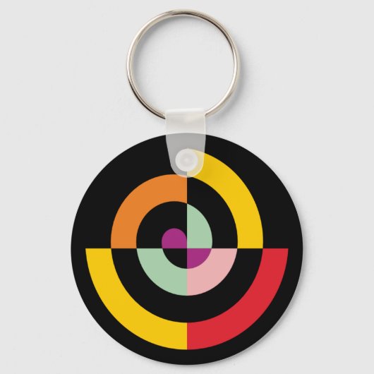 Abstracte Kunst Sleutelhanger (Voorkant)