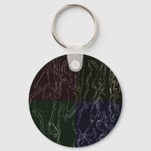 Abstracte Kunst Sleutelhanger