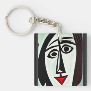 Abstracte Kunst Sleutelhanger